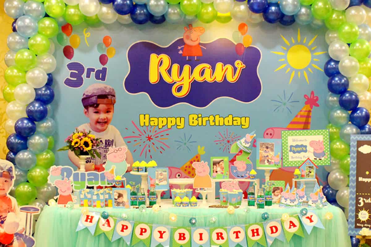 Trang trí phông nền sinh nhật cho bé trai - GO Party